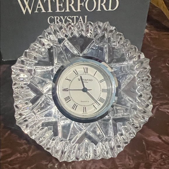 Waterford Other - Waterford Crystal Clock with Silver and Clear Design